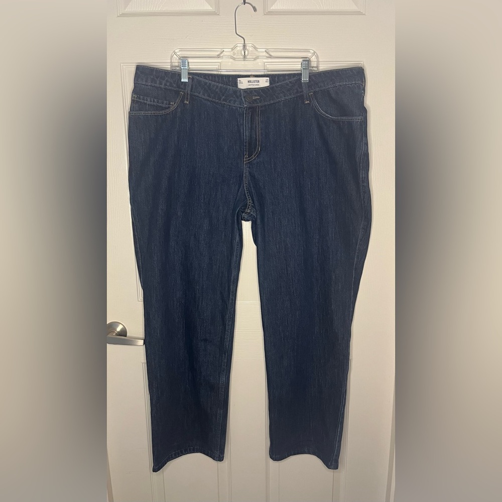 Hollister low rise loose denim jeans size 18 short